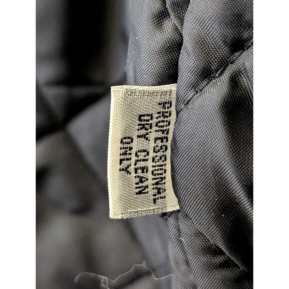 VTG Schott DUR O JAC Wool Pea Coat Mens XL Black Double Breast Quilted Liner - Picture 14 of 14